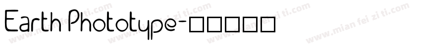 Earth Phototype字体转换